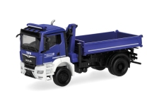 Herpa 319522 - H0 - MAN TGS Dreiseitenkipper mit Ladekran THW Brandenburg
